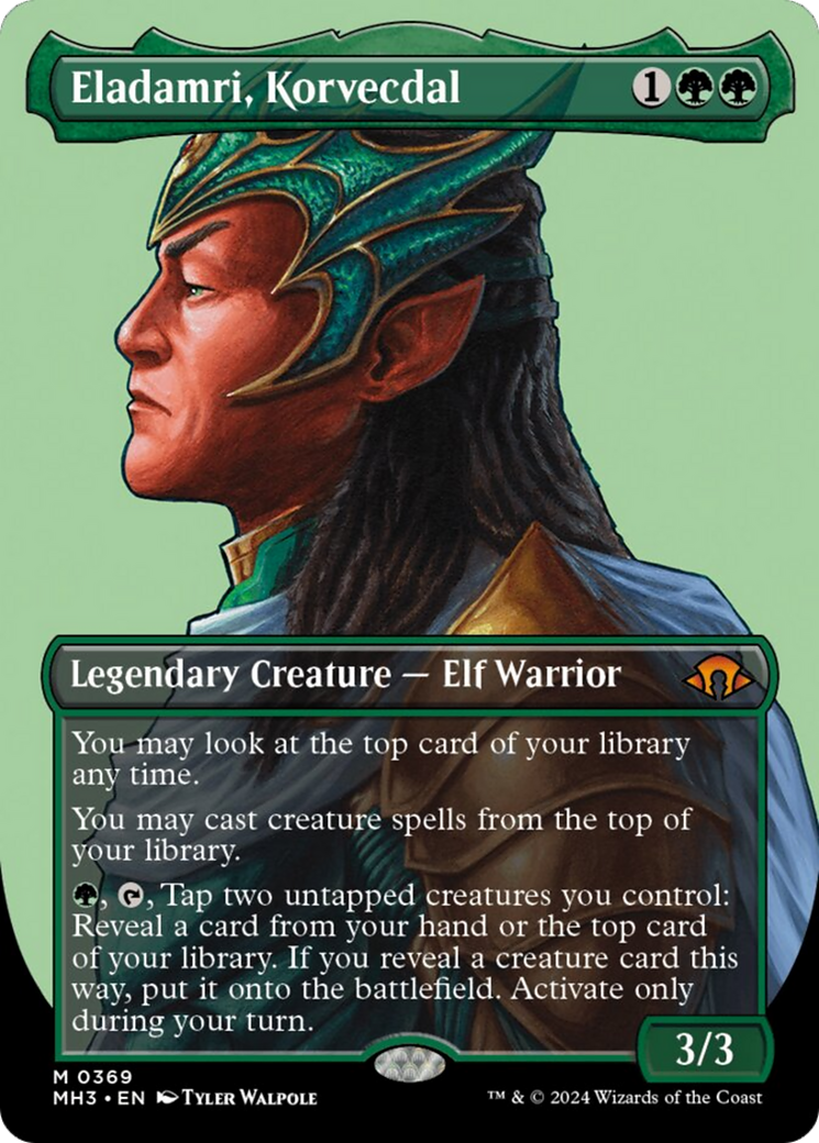 Eladamri, Korvecdal (Borderless) [Modern Horizons 3] | Jomio and Rueliete's Cards and Comics