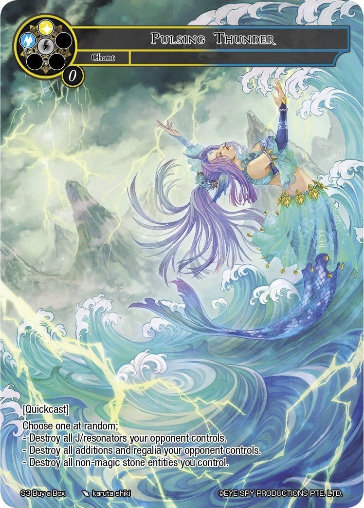 Pulsing Thunder (S3 Buy a Box) [Promo Cards] | Jomio and Rueliete's Cards and Comics