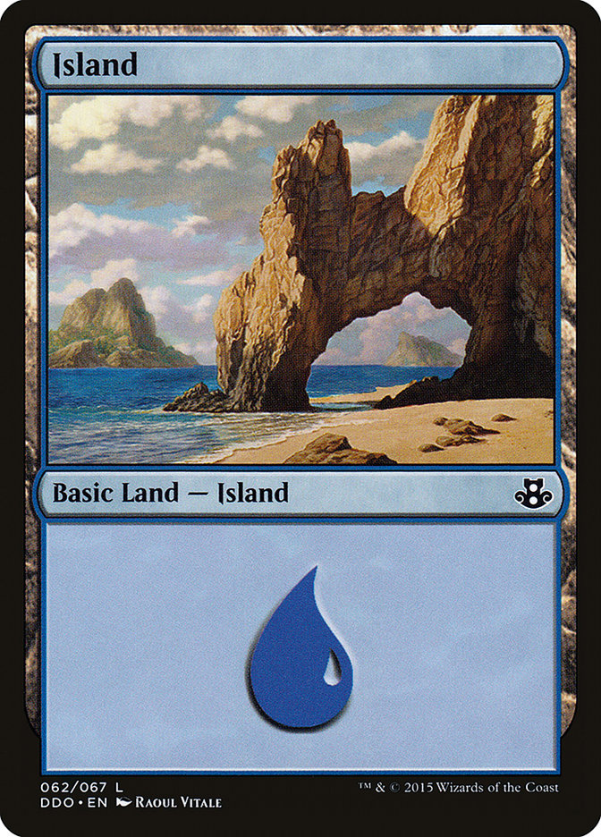 Island (62) [Duel Decks: Elspeth vs. Kiora] | Jomio and Rueliete's Cards and Comics