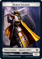 Eldrazi Spawn // Human Soldier Double-Sided Token [Innistrad: Midnight Hunt Commander Tokens] | Jomio and Rueliete's Cards and Comics