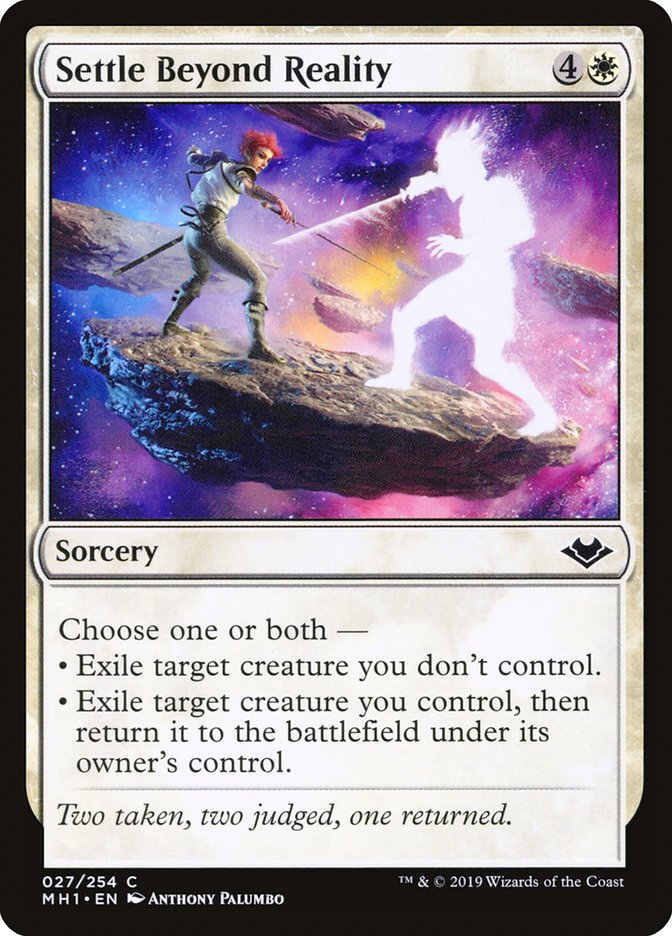 Settle Beyond Reality [Modern Horizons] | Jomio and Rueliete's Cards and Comics