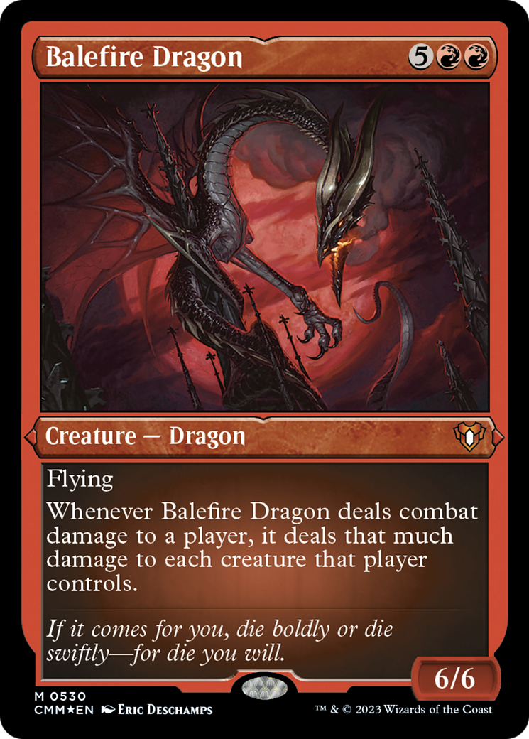 Balefire Dragon (Foil Etched) [Commander Masters] | Jomio and Rueliete's Cards and Comics