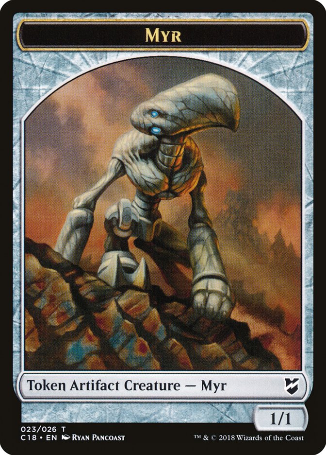 Myr Token (023/026) [Commander 2018 Tokens] | Jomio and Rueliete's Cards and Comics