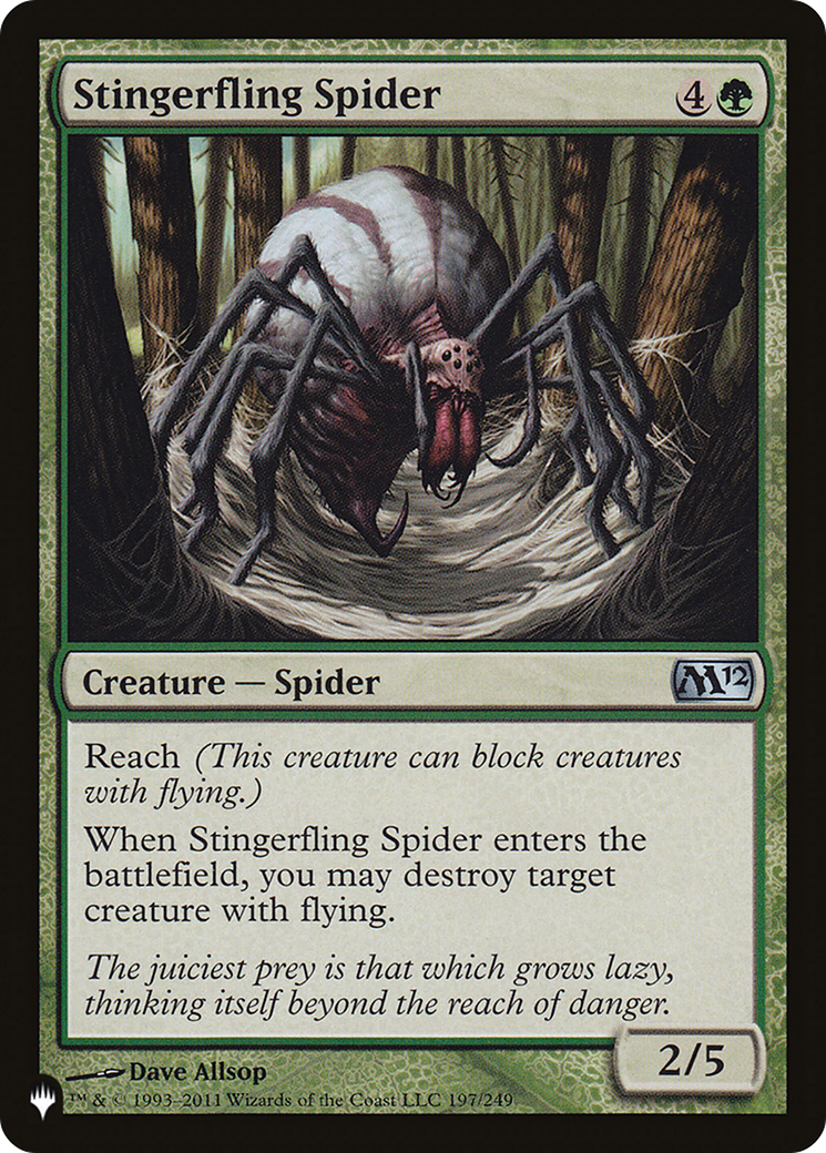 Stingerfling Spider [The List] | Jomio and Rueliete's Cards and Comics