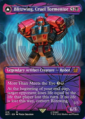 Blitzwing, Cruel Tormentor // Blitzwing, Adaptive Assailant (Shattered Glass) [Transformers] | Jomio and Rueliete's Cards and Comics