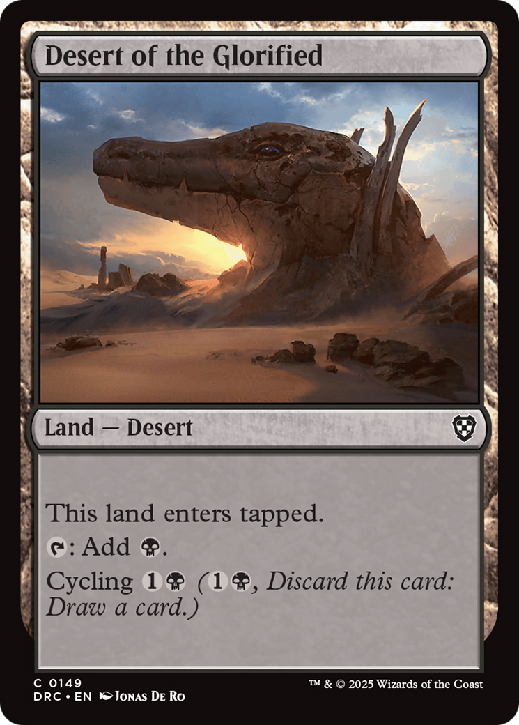 Desert of the Glorified [Aetherdrift Commander] | Jomio and Rueliete's Cards and Comics