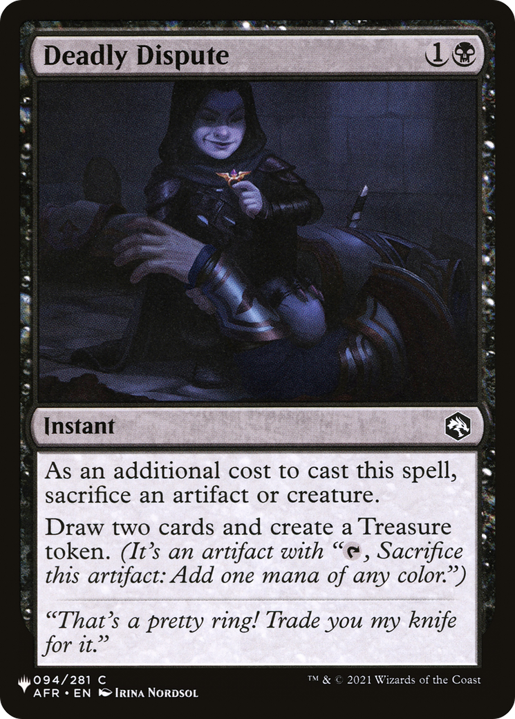Deadly Dispute [The List] | Jomio and Rueliete's Cards and Comics