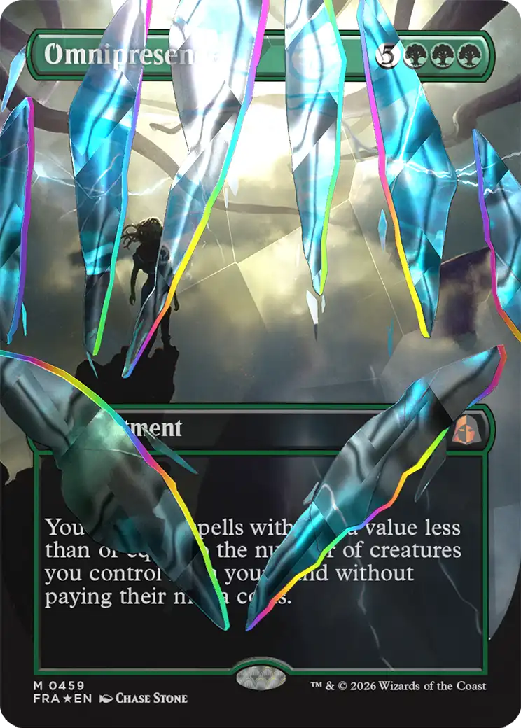 Omnipresence (Borderless) (Facet Foil) (0459) [Reality Fracture] | Jomio and Rueliete's Cards and Comics