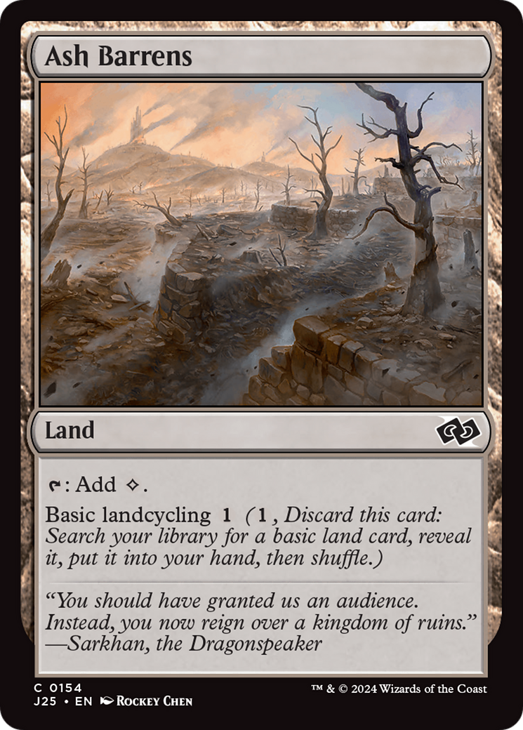 Ash Barrens [Foundations Jumpstart] | Jomio and Rueliete's Cards and Comics