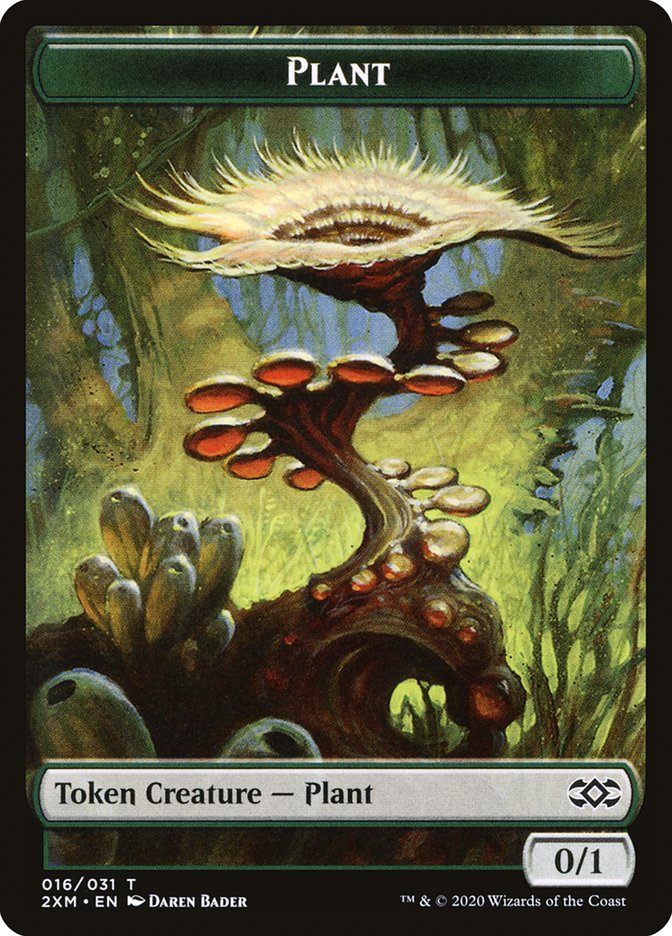Clue // Plant Double-Sided Token [Double Masters Tokens] | Jomio and Rueliete's Cards and Comics