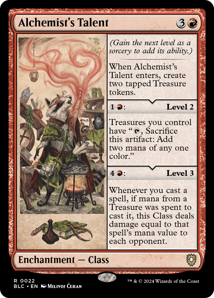 Alchemist's Talent [Bloomburrow Commander] | Jomio and Rueliete's Cards and Comics
