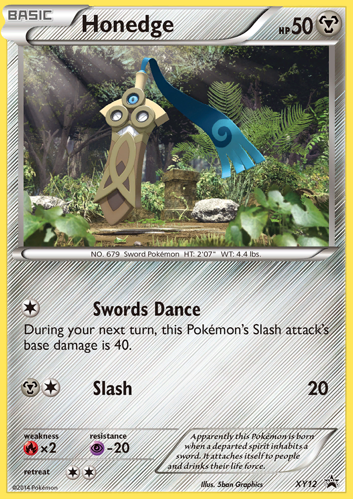 Honedge (XY12) [XY: Black Star Promos] | Jomio and Rueliete's Cards and Comics