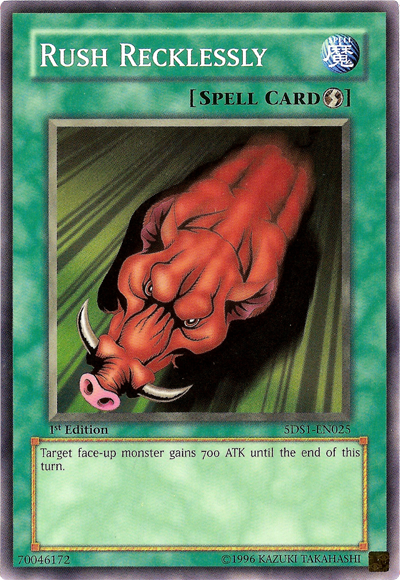 Rush Recklessly [5DS1-EN025] Common | Jomio and Rueliete's Cards and Comics
