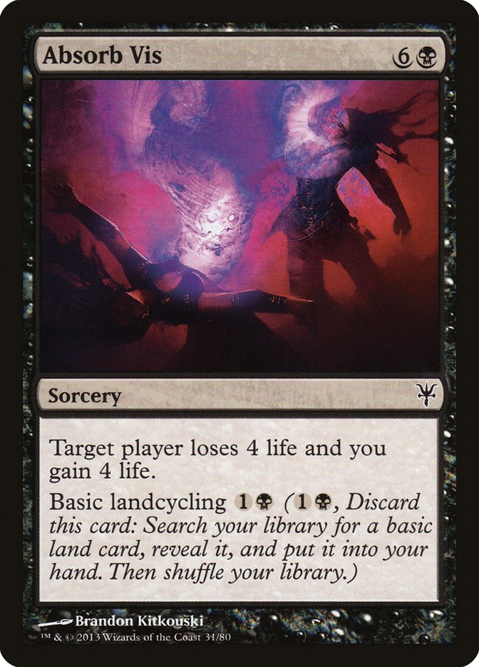 Absorb Vis [Duel Decks: Sorin vs. Tibalt] | Jomio and Rueliete's Cards and Comics