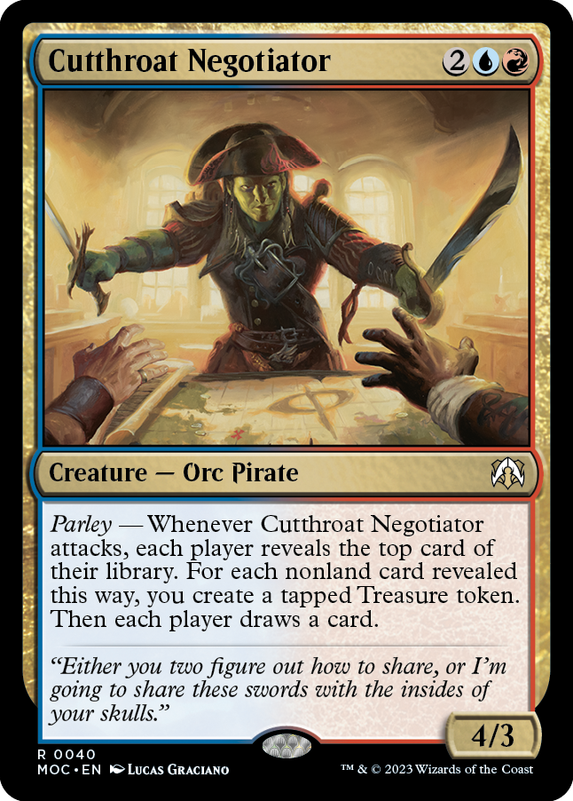 Cutthroat Negotiator [March of the Machine Commander] | Jomio and Rueliete's Cards and Comics