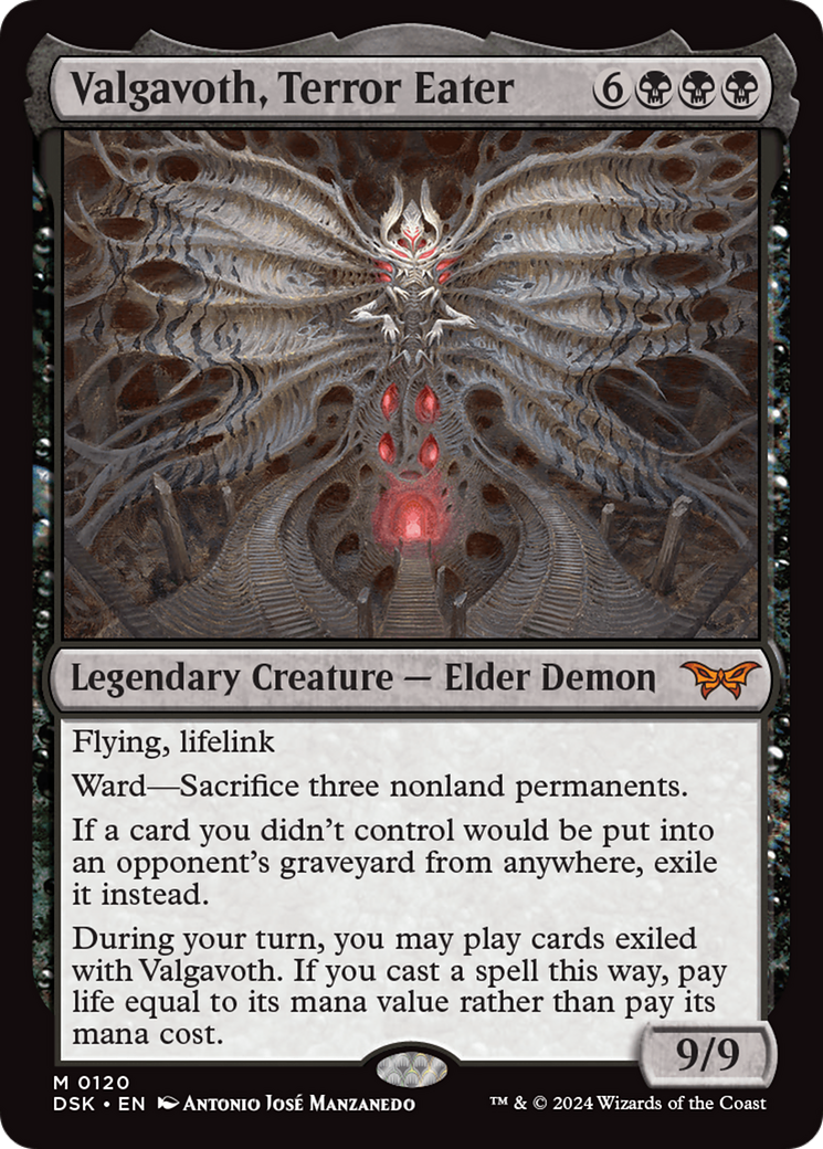 Valgavoth, Terror Eater [Duskmourn: House of Horror] | Jomio and Rueliete's Cards and Comics