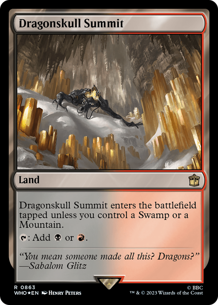 Dragonskull Summit (Surge Foil) [Doctor Who] | Jomio and Rueliete's Cards and Comics