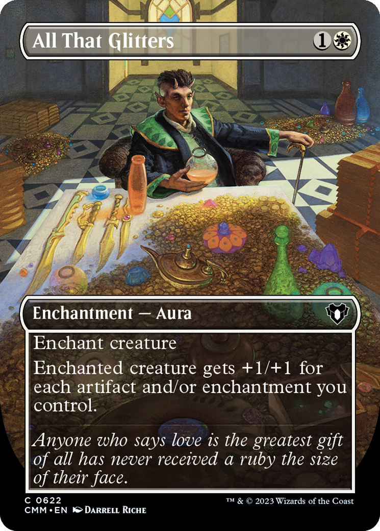 All That Glitters (Borderless Alternate Art) [Commander Masters] | Jomio and Rueliete's Cards and Comics