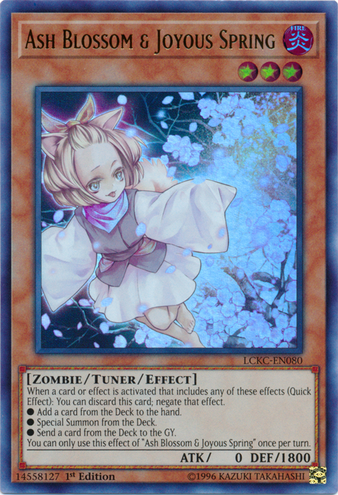 Ash Blossom & Joyous Spring [LCKC-EN080] Ultra Rare | Jomio and Rueliete's Cards and Comics