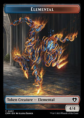 Treasure // Elemental (0037) Double-Sided Token [Commander Masters Tokens] | Jomio and Rueliete's Cards and Comics