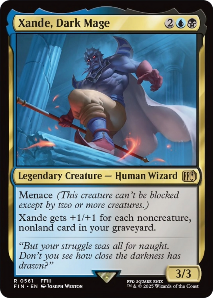 Xande, Dark Mage [FINAL FANTASY] | Jomio and Rueliete's Cards and Comics