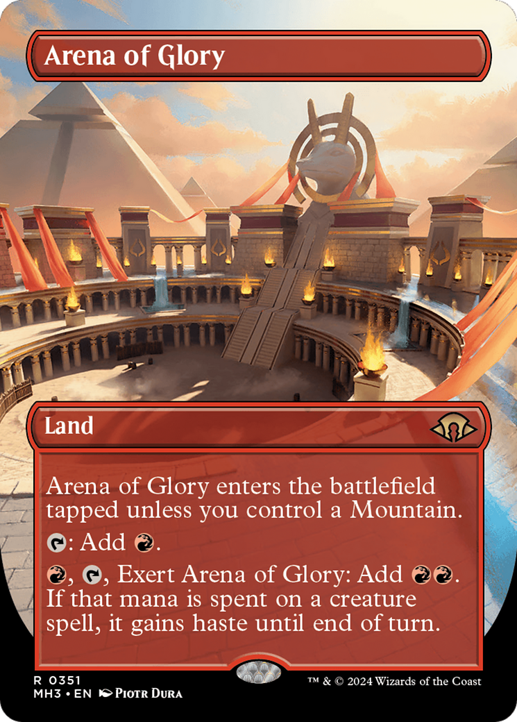 Arena of Glory (Borderless) [Modern Horizons 3] | Jomio and Rueliete's Cards and Comics