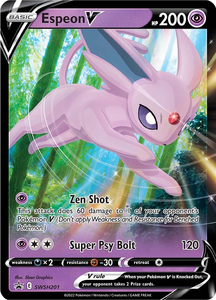 Espeon V (SWSH201) [Sword & Shield: Black Star Promos] | Jomio and Rueliete's Cards and Comics