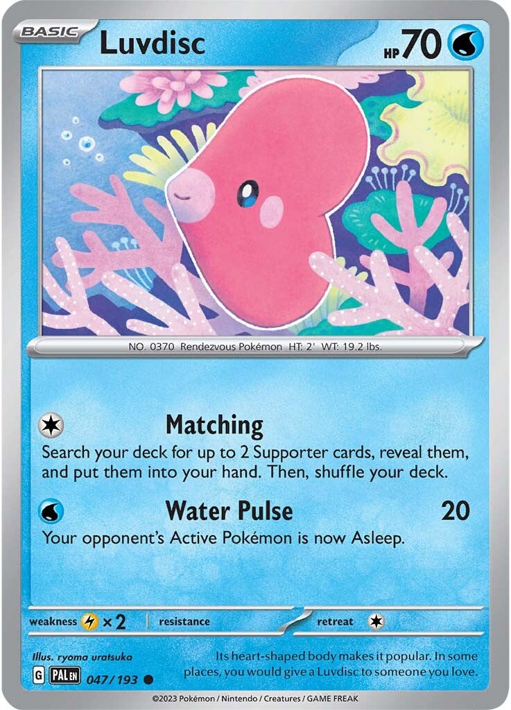 Luvdisc (047/193) [Scarlet & Violet: Paldea Evolved] | Jomio and Rueliete's Cards and Comics