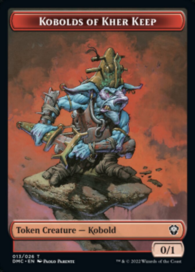 Phyrexian // Kobolds of Kher Keep Double-Sided Token [Dominaria United Tokens] | Jomio and Rueliete's Cards and Comics
