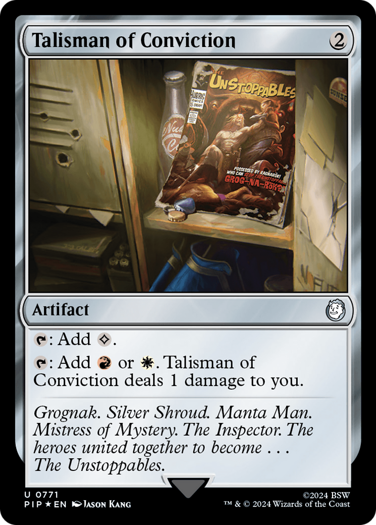 Talisman of Conviction (Surge Foil) [Fallout] | Jomio and Rueliete's Cards and Comics