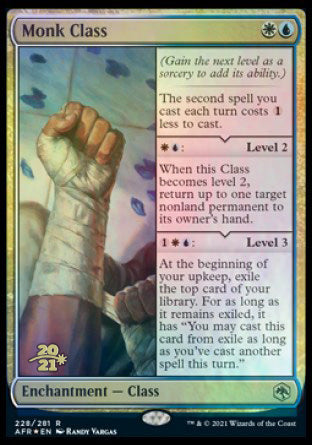 Monk Class [Dungeons & Dragons: Adventures in the Forgotten Realms Prerelease Promos] | Jomio and Rueliete's Cards and Comics