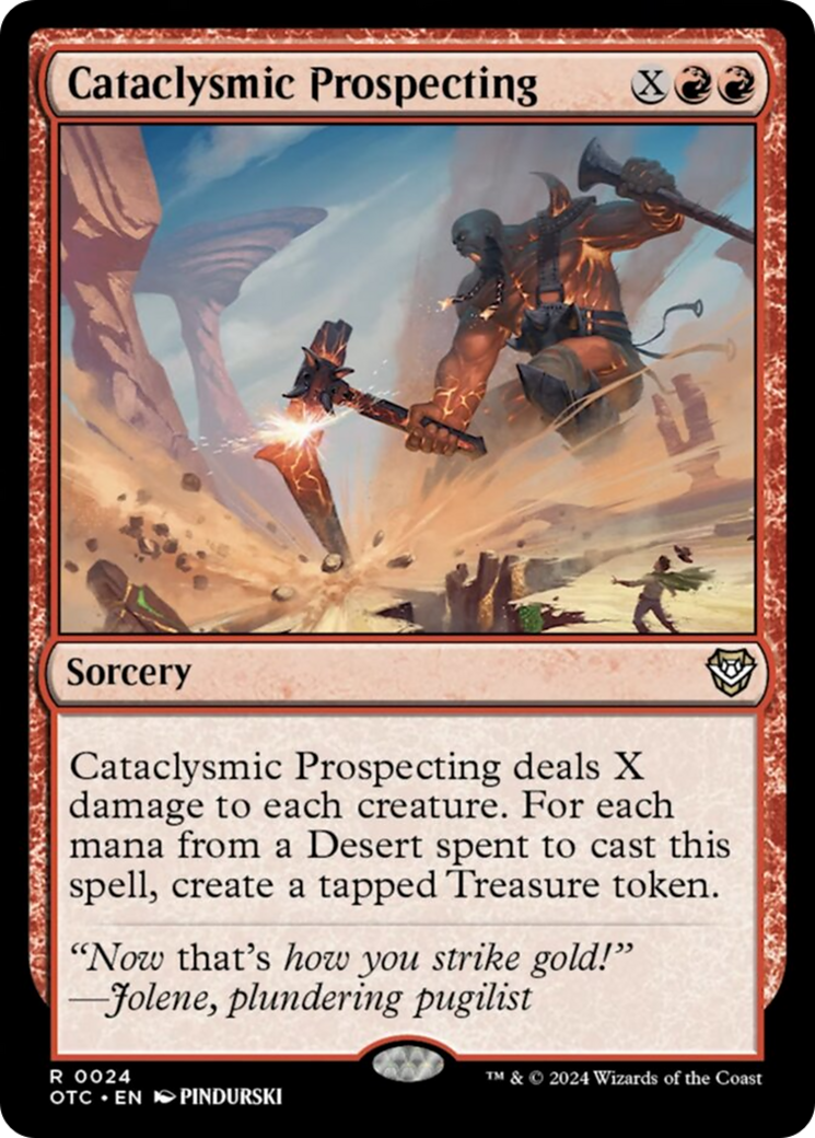 Cataclysmic Prospecting [Outlaws of Thunder Junction Commander] | Jomio and Rueliete's Cards and Comics