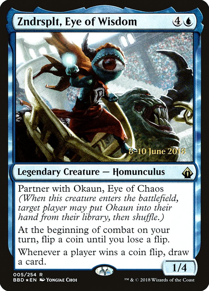 Zndrsplt, Eye of Wisdom [Battlebond Prerelease Promos] | Jomio and Rueliete's Cards and Comics