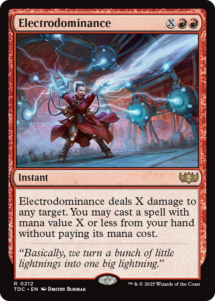 Electrodominance [Tarkir: Dragonstorm Commander] | Jomio and Rueliete's Cards and Comics