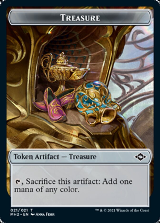 Bird // Treasure (21) Double-Sided Token [Modern Horizons 2 Tokens] | Jomio and Rueliete's Cards and Comics