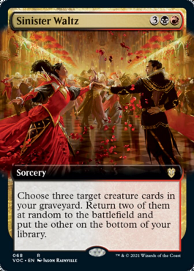 Sinister Waltz (Extended Art) [Innistrad: Crimson Vow Commander] | Jomio and Rueliete's Cards and Comics