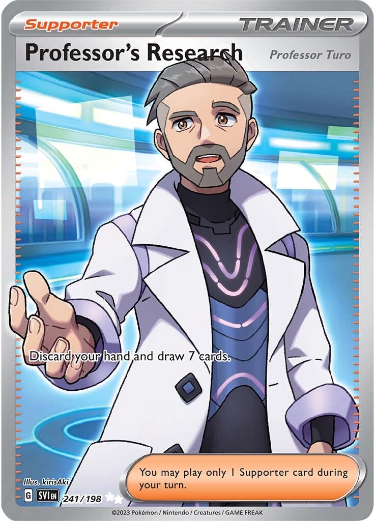 Professor's Research (Professor Turo) (241/198) [Scarlet & Violet: Base Set] | Jomio and Rueliete's Cards and Comics
