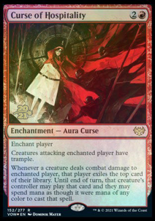 Curse of Hospitality [Innistrad: Crimson Vow Prerelease Promos] | Jomio and Rueliete's Cards and Comics