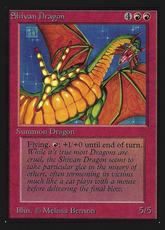 Shivan Dragon [International Collectors' Edition] | Jomio and Rueliete's Cards and Comics