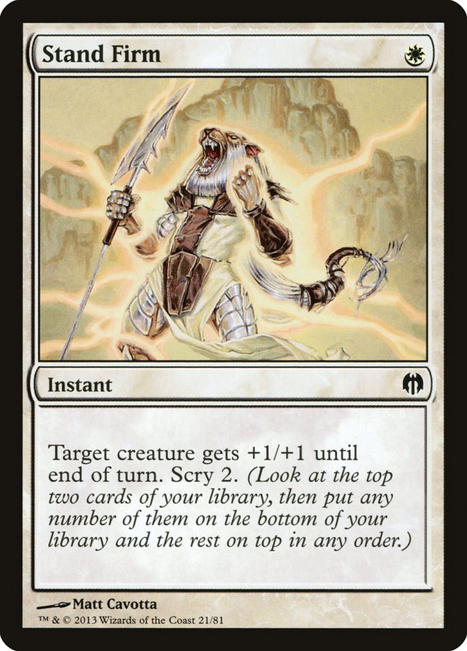 Stand Firm [Duel Decks: Heroes vs. Monsters] | Jomio and Rueliete's Cards and Comics