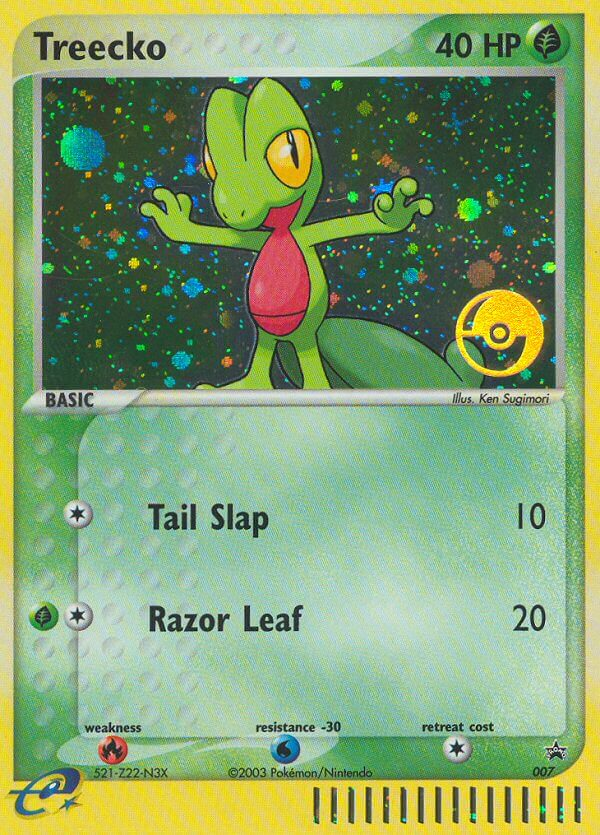 Treecko (007) [Nintendo: Black Star Promos] | Jomio and Rueliete's Cards and Comics