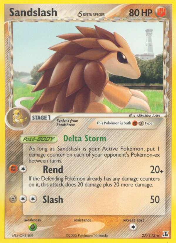 Sandslash (27/113) (Delta Species) [EX: Delta Species] | Jomio and Rueliete's Cards and Comics