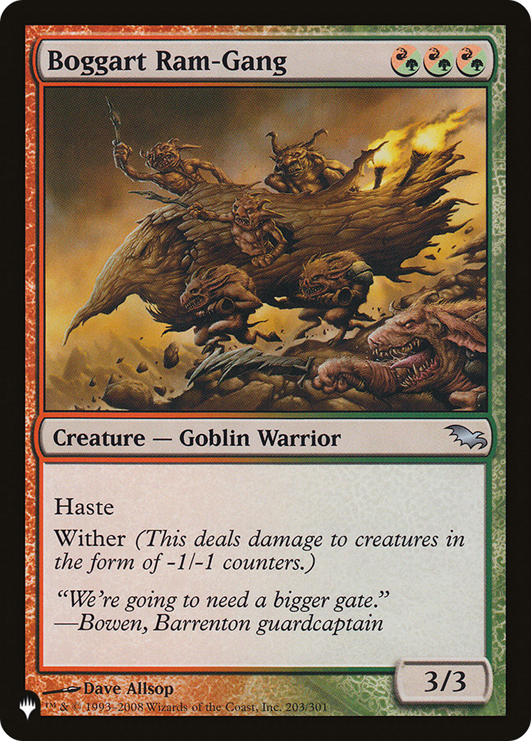 Boggart Ram-Gang [The List] | Jomio and Rueliete's Cards and Comics