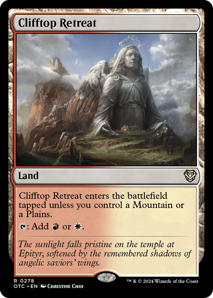 Clifftop Retreat [Outlaws of Thunder Junction Commander] | Jomio and Rueliete's Cards and Comics