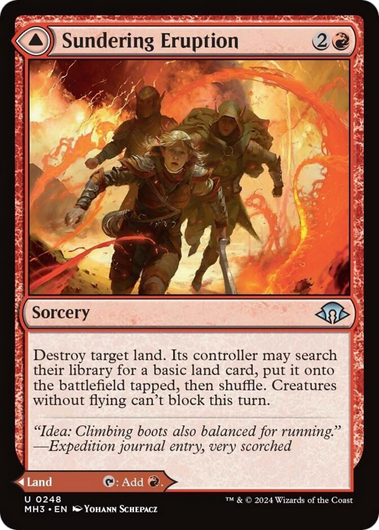 Sundering Eruption // Volcanic Fissure [Modern Horizons 3] | Jomio and Rueliete's Cards and Comics