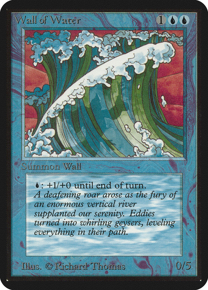 Wall of Water [Alpha Edition] | Jomio and Rueliete's Cards and Comics