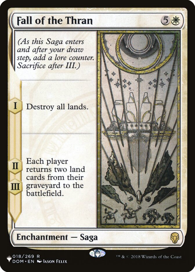 Fall of the Thran [The List] | Jomio and Rueliete's Cards and Comics
