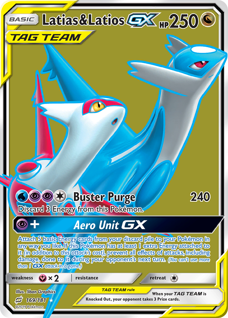 Latias & Latios GX (169/181) [Sun & Moon: Team Up] | Jomio and Rueliete's Cards and Comics