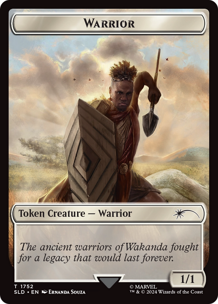 Warrior Token (Rainbow Foil) [Secret Lair Drop Series] | Jomio and Rueliete's Cards and Comics