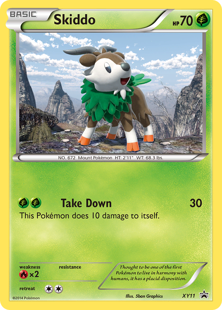 Skiddo (XY11) [XY: Black Star Promos] | Jomio and Rueliete's Cards and Comics